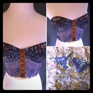 3 Pc ~Boho~3 Pc Bralette and 2 Panties FLAL Like S